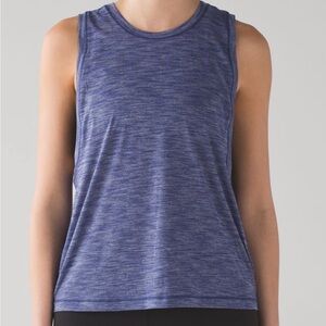 Lululemon Cardio Squad Tank II
Heathered Hero Blue Sz 10?